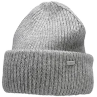 Czapki damskie - Czapka Damska 4F Chłodny Jasny Szary Melanż H4Z22 Cad005 27M M - miniaturka - grafika 1