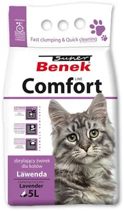 Super Benek Zbrylający żwirek dla kota o zapachu lawendy 5 l - Żwirek dla kotów - miniaturka - grafika 1