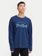 Bluzy męskie - Blend Longsleeve 20717825 Granatowy Regular Fit - miniaturka - grafika 1