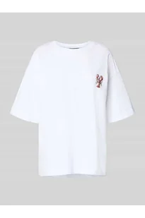 T-shirt o luźnym kroju z czystej bawełny model TOBSTER - Pieces - Koszulki i topy damskie - miniaturka - grafika 1