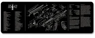 Podkładki pod mysz - DUŻA PODKŁADKA OCHRONNA NA BIURKO MATA BROŃ AK-47 - miniaturka - grafika 1
