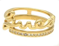 Pierścionki - Biżuteria GUESS JUBR03315JWY. Pierścionek, Kolor złoty. Kobieta. - miniaturka - grafika 1