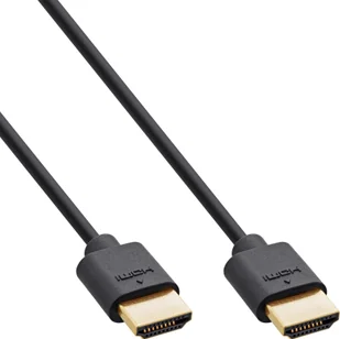 Kabel InLine HDMI - HDMI 0.3m czarny 17933S - Kable komputerowe i do monitorów - miniaturka - grafika 1
