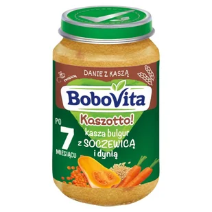 BoboVita Kaszotto! Kasza bulgur z soczewicą i dynią po 7 miesiącu 190 g - Dania dla dzieci - miniaturka - grafika 1