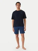 Piżamy męskie - Tommy Hilfiger Piżama UM0UM03834 Granatowy Regular Fit - miniaturka - grafika 1
