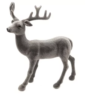 Renifer Ozdobny Szary Dekoracja Jelonek 30 Cm - Ozdoby bożonarodzeniowe - miniaturka - grafika 1
