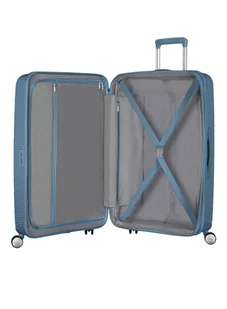 Walizka duża poszerzana American Tourister Soundbox - stone blue - Walizki - miniaturka - grafika 5