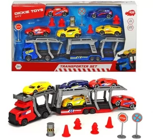 Dickie Toys City Zestaw z lawetą i autami - Samochody i pojazdy dla dzieci - miniaturka - grafika 2