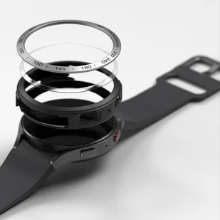 Ringke Air Sports+Bezel 2w1 etui ze stalową ramką do Samsung Galaxy Watch 5 40mm pokrowiec na kopertę czarno-srebrny (GW4-40-10_AS02) - Akcesoria do smartwatchy - miniaturka - grafika 9