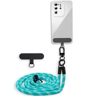 Łańcuszek na telefon Cadorabo do Oppo FIND X2 LITE w kolorze ZIELONO - ŻÓŁTYM - Etui na telefon z regulowanym paskiem do zawieszenia na szyi - Etui i futerały do telefonów - miniaturka - grafika 1