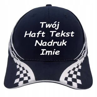 CZAPKA BEJSBOLÓWKA HAFT WŁASNY NADRUK RACING - Czapki i chusty sportowe męskie - miniaturka - grafika 1