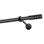 Karnisze - Karnisz DECASTYL Techno Pojedynczy 240 cm Czarny - miniaturka - grafika 1