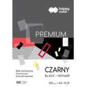 Szkolne artykuły papiernicze - GDD Blok techniczny PREMIUM czarny A3 10 ark uszy 10 sztuk - miniaturka - grafika 1