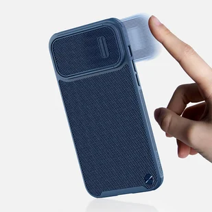 Nillkin Textured S Case etui iPhone 14 Pro Max pancerny pokrowiec z osłoną na aparat ciemnozielone - Etui i futerały do telefonów - miniaturka - grafika 9
