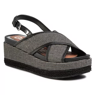 Espadryle damskie - Gioseppo Espadryle Genoa 59810 Black - grafika 1