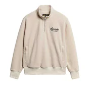 Bluzy męskie - Superdry Country Club Borg Half Zip - Męska bluza z polaru - miniaturka - grafika 1