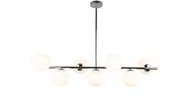 Lampy sufitowe - Lumina Deco Deco NOWOCZESNA LAMPA WISZĄCA CHROMOWANA FREDICA W7 LDP 6030-7 (CHR) - miniaturka - grafika 1