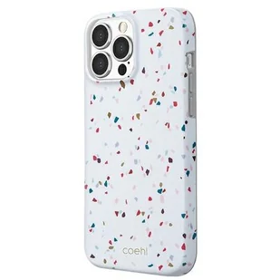 Uniq etui Coehl Terrazzo iPhone 13 Pro / 13 6,1" biały/natural white Uni000546 - Etui i futerały do telefonów - miniaturka - grafika 1