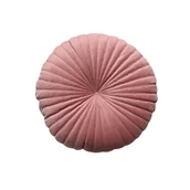 Poduszki dekoracyjne - Poduszka okrągła welurowa Tony Bistro różowa śr. 40 cm Inspire - miniaturka - grafika 1