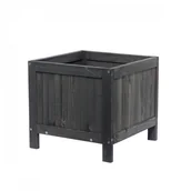 Donice - Doniczka Hampton mała ciemnoszara 2 szt - miniaturka - grafika 1