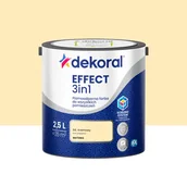 Farby wewnętrzne - Dekoral Farba Effect 3w1 Kremowy 2.5 l - miniaturka - grafika 1
