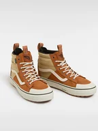 Trampki damskie - Vans Skórzane sneakersy "Sk8-Hi" w kolorze musztardowo-beżowym - miniaturka - grafika 1