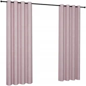 Zasłony - Zasłona welurowa 140x270 na przelotkach zasłony na kółkach gotowe velvet - miniaturka - grafika 1