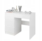 Biurka - Framire Meble Biurko komputerowe stolik 96cm białe N34 - miniaturka - grafika 1