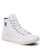 Sneakersy męskie - Tommy Hilfiger Sneakersy Th Hi Vulc Street Leather FM0FM04739 Biały - miniaturka - grafika 1