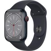 Smartwatch - Apple Watch 8 GPS + Cellular 45mm Aluminium MNK43WB/A Czarny - miniaturka - grafika 1