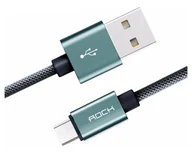 Kable USB - ROCK Kabel ROCK Micro USB Nylonowy 2,1A 100cm - miniaturka - grafika 1