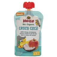 Desery dla dzieci - Holle Baby Mus owocowy Kokosowy Krokodyl jabłko mango kokos - 100 g L023 - miniaturka - grafika 1