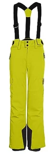 Killtec Chłopięce spodnie narciarskie/spodnie funkcyjne z szelkami, łapaczem śniegu i zabezpieczeniem krawędzi KSW 128 BYS SKI PNTS, neon Lime, 128, 39669-000 - Spodnie narciarskie - miniaturka - grafika 1