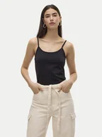 Koszulki i topy damskie - Vero Moda Top Million 10306903 Czarny Regular Fit - miniaturka - grafika 1