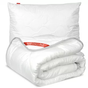 Kołdra Antyalergiczna Haftowana Całoroczna Silikon 160X200 Cm + Poduszka 70X80 Cm - Poduszki - miniaturka - grafika 1