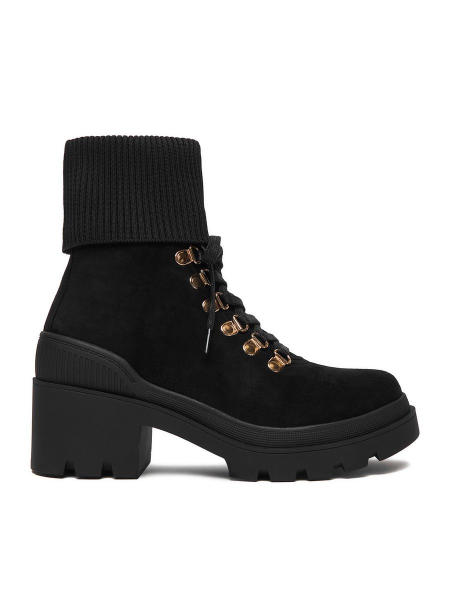 Deezee Trzewiki Damskie Czarny 13103-2-BLACK