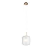 Lampy sufitowe - Maxlight Skandynawska LAMPA wisząca SMOOTH P0448 szklana do kuchni biała złota P0448 - miniaturka - grafika 1