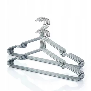 Wieszaki Metalowe Ubraniowe Ubrania Powlekane 20X - Wieszaki i stojaki - miniaturka - grafika 1