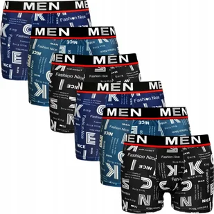 BOKSERKI MĘSKIE MAJTKI BAMBUSOWE ŚMIESZNE KOLOROWE 6 SZTUK PREZENT - Majtki męskie - miniaturka - grafika 1