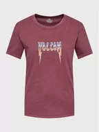 Koszulki i topy damskie - Volcom T-Shirt Truly Ringer B3512307 Bordowy Regular Fit - miniaturka - grafika 1