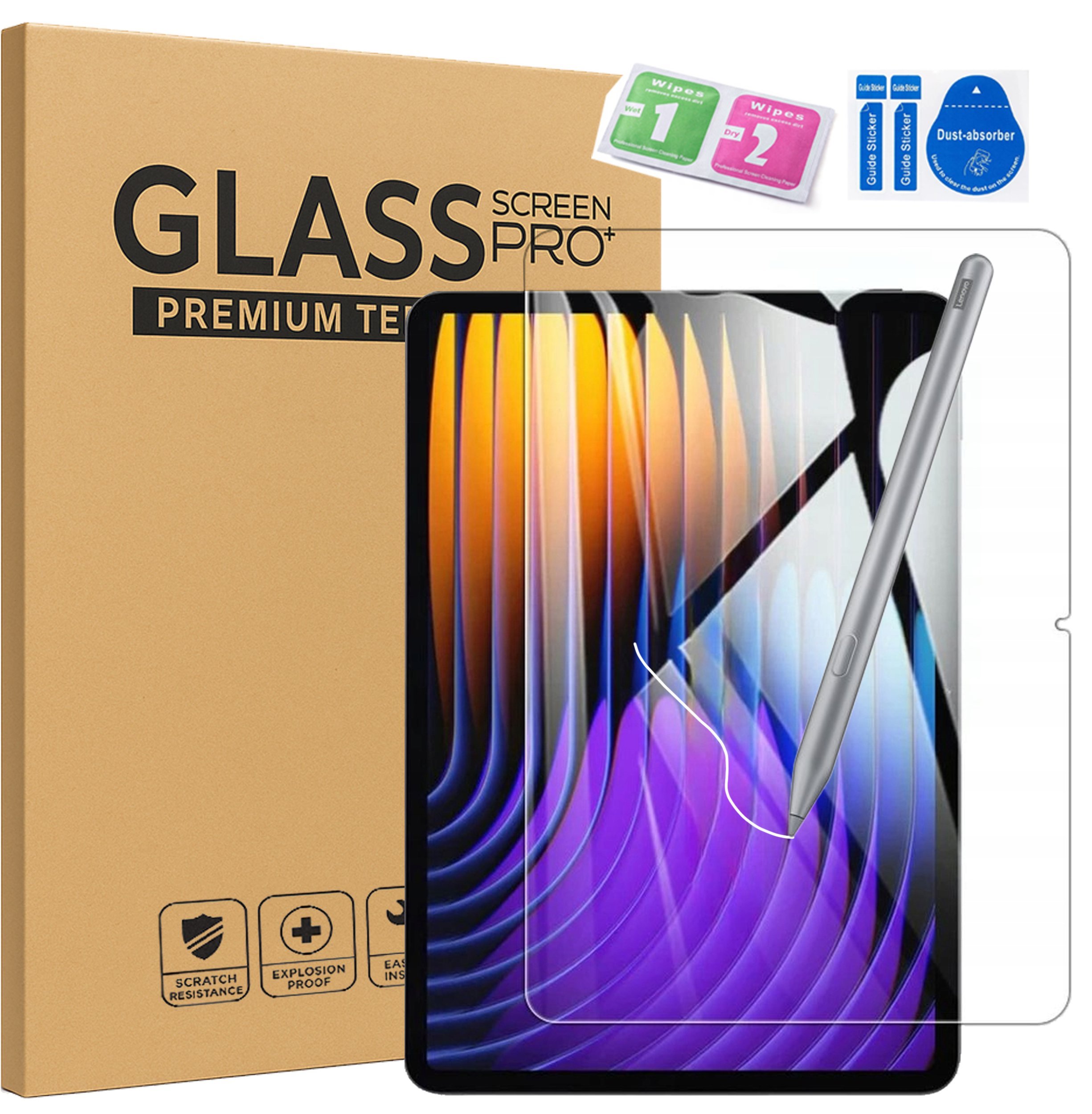 4kom.pl Szkło hartowane do Xiaomi Pad 8 / Pad 8 PRO / Pad 7 / Pad 7 PRO 11.2 - pełne pokrycie