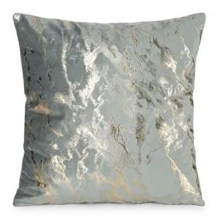 Poszewka dekoracyjna DORIS 45 x 45 cm stalowy - Poszewki na poduszki - miniaturka - grafika 1