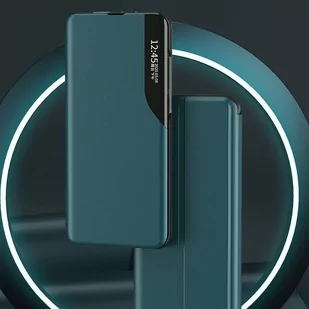 Eco Leather View Case elegancki futerał etui z klapką i funkcją podstawki Xiaomi Poco M3 / Xiaomi Redmi 9T czarny - Etui i futerały do telefonów - miniaturka - grafika 3