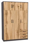 Komody - Szafa szafka 6D3S GRAFIT-WOTAN 127cm komoda regał ROB - miniaturka - grafika 1