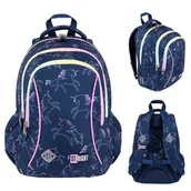 Plecaki szkolne i tornistry - St. Right Plecak Szkolny Młodzieżowy Duży Trzykomorowy Dream Unicorn - miniaturka - grafika 1