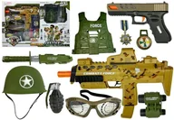 Zabawki militarne - Zestaw Wojskowy Pistolet na strzałki MP7 Glock 17  4874 - miniaturka - grafika 1