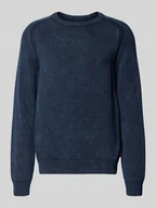 Swetry męskie - Sweter z dzianiny o kroju regular fit z czystej bawełny model ‘VAANJO’ - miniaturka - grafika 1