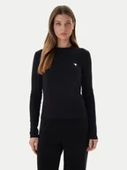 Bluzki damskie - Guess Bluzka V6RI00 KD741 Czarny Slim Fit - miniaturka - grafika 1