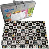 Maty piankowe - Humbi Gruba Mata Edukacyjna 2W1 z pianki XPE 120x180 alfabet wersja niemiecka - miniaturka - grafika 1