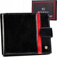 Portfele - Rovicky Elegancki pojemny portfel skórzany z RFID Rovicky NoSize - miniaturka - grafika 1